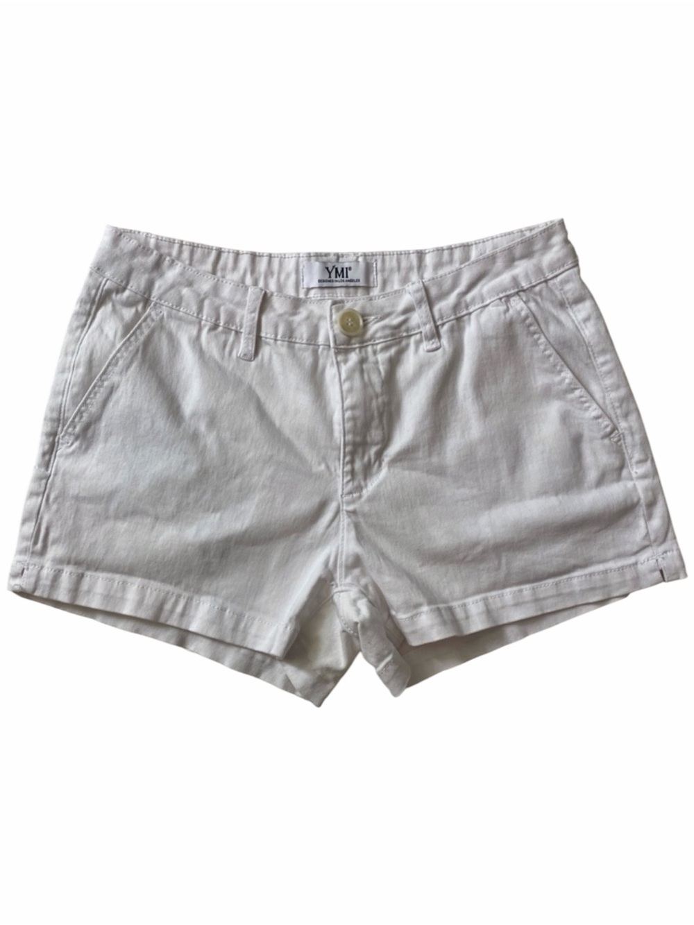 YMI White Women's Shorts